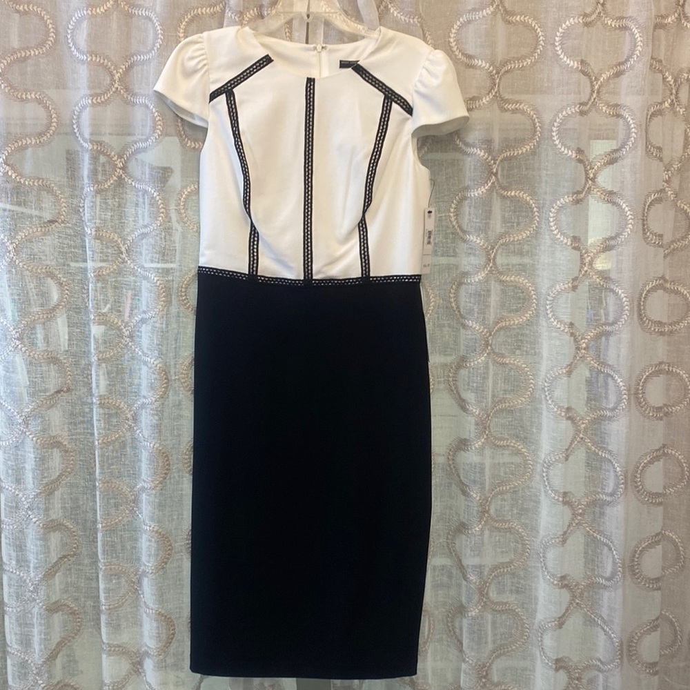 Maggy London black and white dress